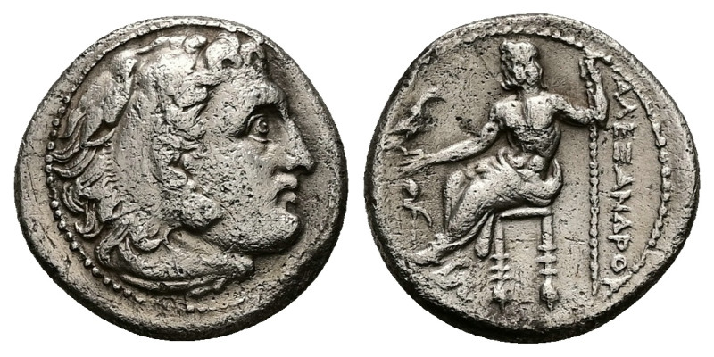 Kings of Macedon, Alexander III 'the Great', AR Drachm, 3.97 g 16.83 mm. 336-323...