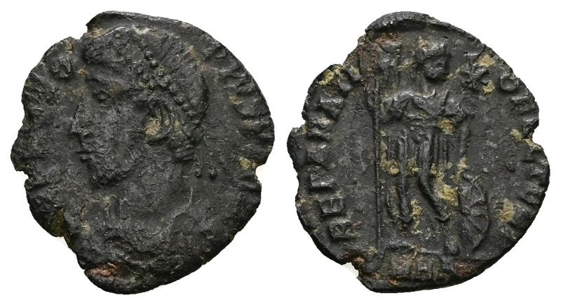 Procopius, AD 365-366. AE, Follis. 2.07 g. 18.77 mm. Heraclea.