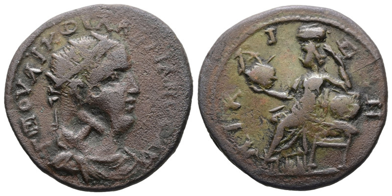 Bithynia, Nicaea. Valerian, AD 253-260. AE. 7.33 g. 25.47 mm.
Obv: Γ ΠΟΥ ΛΙΚ ΟΥΑ...