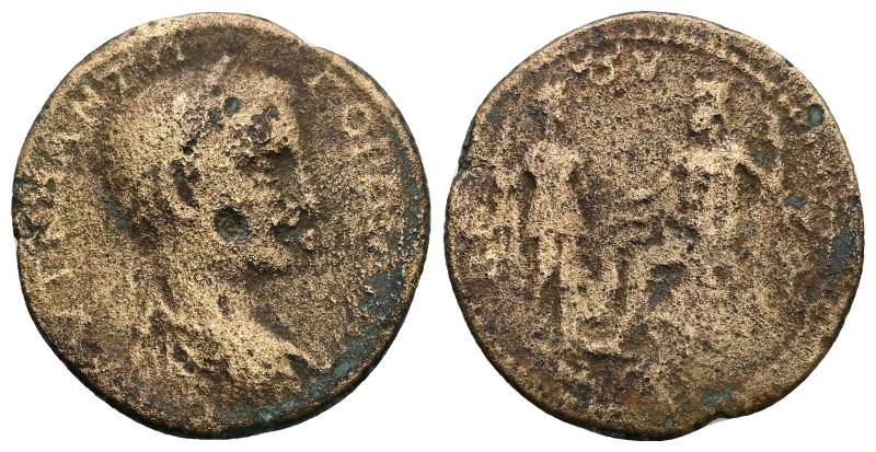 Phrygia, Bruzus. Gordian III, AD 238-244. AE. 8.84 g. 27.28 mm.
Obv: ΑΥΤ Κ Μ ΑΝΤ...