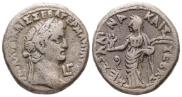 Egypt, Alexandria. Claudius, AD 41. BL, Tetradrachm. 11.54 g. 25.38 mm.
Obv: ΤΙ ΚΛΑΥΔΙ ΚΑΙΣ ΣΕΒΑ ΓΕΡΜΑΝΙ [ΑΥΤΟΚ], L Γ. Laureate head of Claudius, rig...