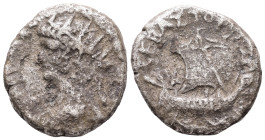 Egypt, Alexandria. Nero, AD 66/67. BL, Tetradrachm. 10.65 g. 22.76 mm.
Obv: Radiate bust of Nero with aegis, left.
Rev: ΣΕΒΑΣΤΟ[ΦΟΡΟΣ]. Sailing ship, ...