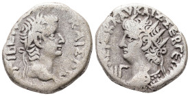 Egypt, Alexandria. Nero, AD 66/66. BL, Tetradrachm. 12.04 g. 24.88 mm.
Obv: ΤΙΒΕΡΙΟΣ ΚΑΙΣΑΡ. Laureate head of Tiberius, right.
Rev: ΝΕΡΩ ΚΛΑΥ ΚΑΙΣ ΣΕΒ...