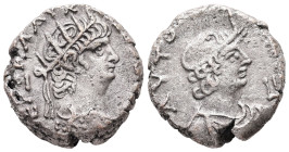 Egypt, Alexandria. Nero, AD 65/6. BL, Tetradrachm. 12.27 g. 22.30 mm.
Obv: [ΝΕΡΩ] ΚΛΑΥ Κ[ΑΙΣ ΣΕΒ ΓΕΡ]. Radiate bust of Nero with aegis, right.
Rev: ΑΥ...