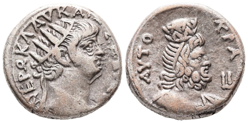 Egypt, Alexandria. Nero, AD 63/4. BL, Tetradrachm. 12.67 g. 24.11 mm.
Obv: ΝΕΡΩ ...