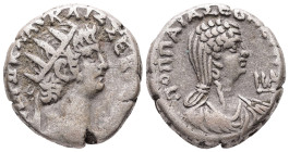 Egypt, Alexandria. Nero, AD 63/4. BL, Tetradrachm. 13.14 g. 24.11 mm.
Obv: ΝΕΡΩ ΚΛΑΥ ΚΑΙΣ ΣΕΒ ΓΕΡ ΑΥ. Radiate head of Nero, right.
Rev: ΠΟΠΠΑΙΑ ΣΕΒΑΣΤ...