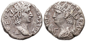 Egypt, Alexandria. Nero, LΙΓ = year 13 (AD 66/67) BL, Tetradrachm. 13.17 g. 22.81 mm.
Obv: ΘΕΟΣ [ΣΕΒΑ]ΣΤΟΣ. Radiate head of Augustus, right.
Rev: ΝΕΡΩ...