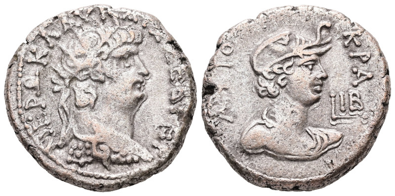 Egypt, Alexandria. Nero, AD 65/6. BL, Tetradrachm. 13.67 g. 24.54 mm.
Obv: ΝΕΡΩ ...