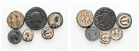 Lot of 6 unclassified See picture. LOT SOLD AS IS, NO RETURNS. ("Partially repatinated")