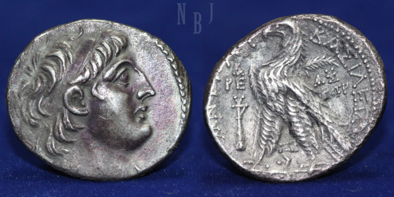 SELEUKID KINGS of SYRIA: Antiochos VII Euergetes (Sidetes). 138-129 BC. AR Tetra...
