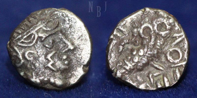 ARABIA: Southern. Qataban. Unknown ruler(s). Circa 350-320/00 BC. AR 1/4 Drachm....