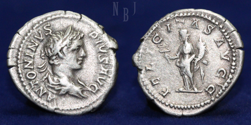 Roman Empire: AR Denarius, Caracalla (201-206 AD), Mint: Rome. OBV: "ANTONINVS P...