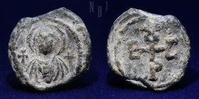 BYZANTINE LEAD SEAL: 11th CENTURY AD, Nikephoros.
