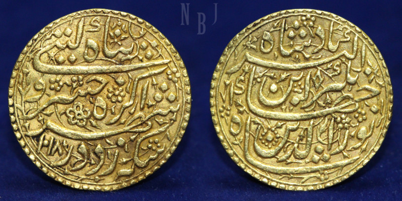 Jahangir: Gold Heavy Mohur, Nurjahani, 13.25g, 20% over weight hence known as 'S...