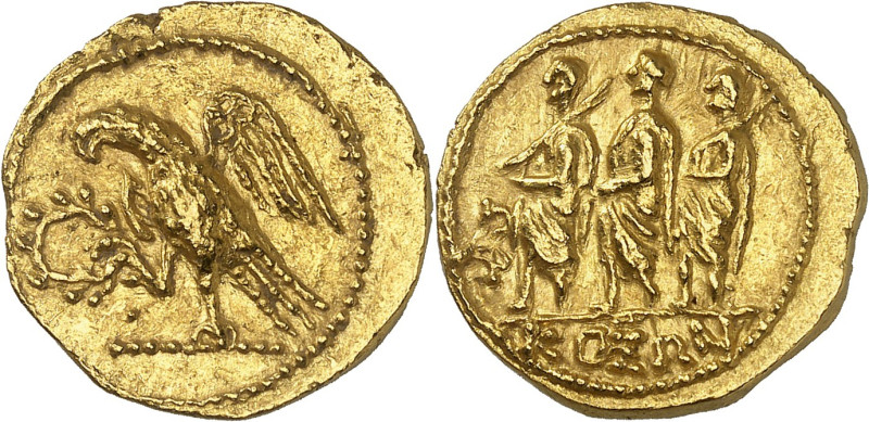 GRÈCE ANTIQUE - GREEK
Dacie, Burébista (82-42 av. J.-C.). Statère d’Or de type K...