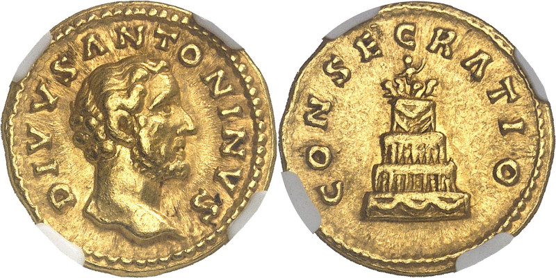 EMPIRE ROMAIN - ROMAN
Antonin le Pieux (138-161). Aureus (frappe sous Marc Aurèl...