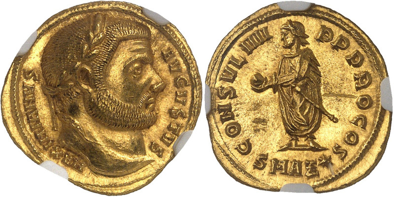 EMPIRE ROMAIN - ROMAN
Maximien Hercule (286-305). Aureus ND (293-295), Antioche....