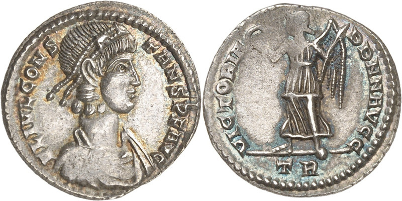 EMPIRE ROMAIN - ROMAN
Constans (337-350). Silique 347-348, Trèves.
Av. FL IVL CO...