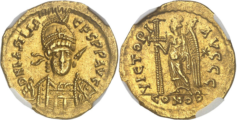 EMPIRE BYZANTIN - BYZANTINE
Basiliscus (475-476). Solidus ND (475-476), Constant...