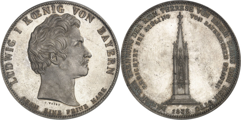 ALLEMAGNE - GERMANY
Bavière, Louis Ier (1825-1848). Thaler historique, commémora...