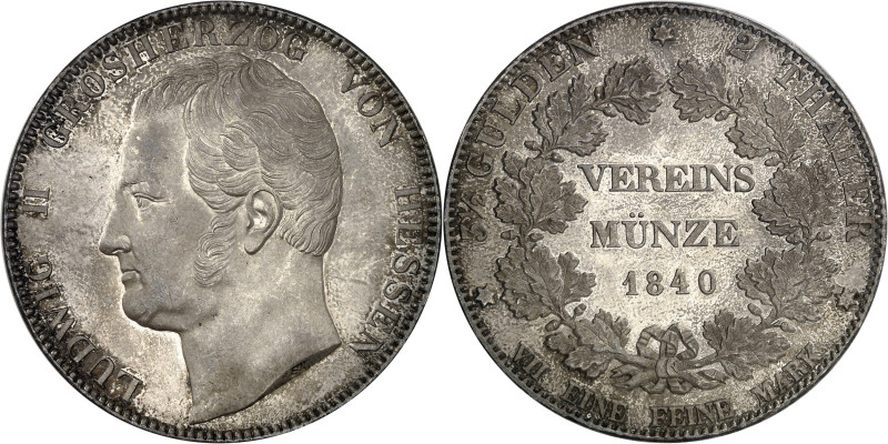 ALLEMAGNE - GERMANY
Hesse-Darmstadt, Louis II (1830-1848). Double thaler (3 1/2 ...