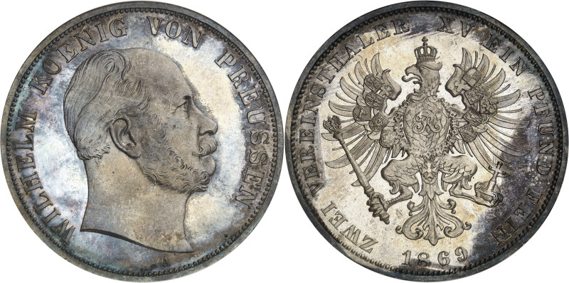 ALLEMAGNE - GERMANY
Prusse, Guillaume Ier (1861-1888). Double thaler (3 1/2 flor...