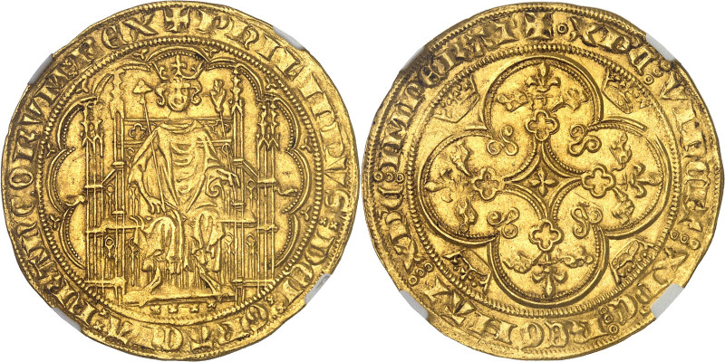 FRANCE / CAPÉTIENS - FRANCE / ROYAL
Philippe VI (1328-1350). Chaise d’or ND (134...