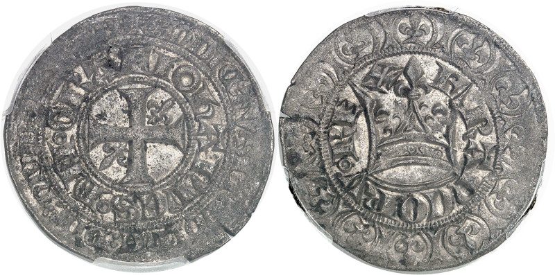 FRANCE / CAPÉTIENS - FRANCE / ROYAL
Jean II le Bon (1350-1364). Gros blanc à la ...