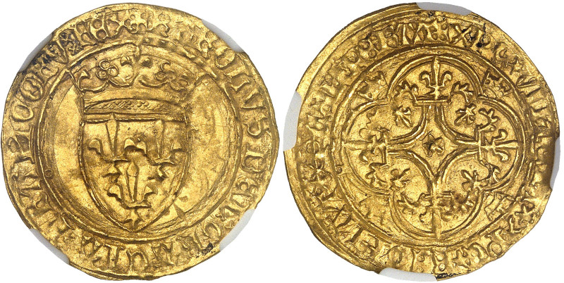 FRANCE / CAPÉTIENS - FRANCE / ROYAL
Charles VI (1380-1422). Écu d’or à la couron...