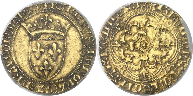 FRANCE / CAPÉTIENS - FRANCE / ROYAL
Charles VII (1422-1461). Écu d’or à la couro...