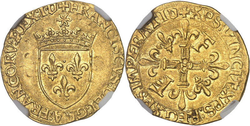 FRANCE / CAPÉTIENS - FRANCE / ROYAL
François Ier (1515-1547). Écu d’or au soleil...