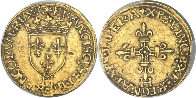 FRANCE / CAPÉTIENS - FRANCE / ROYAL
François Ier (1515-1547). Écu d’or au soleil...