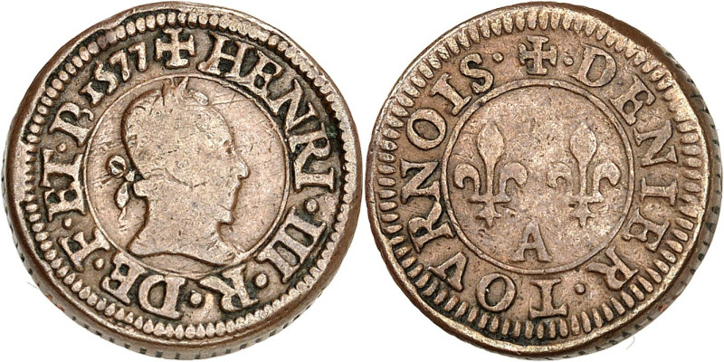 FRANCE / CAPÉTIENS - FRANCE / ROYAL
Henri III (1574-1589). Piéfort quadruple du ...