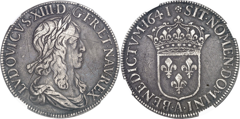 FRANCE / CAPÉTIENS - FRANCE / ROYAL
Louis XIII (1610-1643). Écu d’argent, 2e typ...