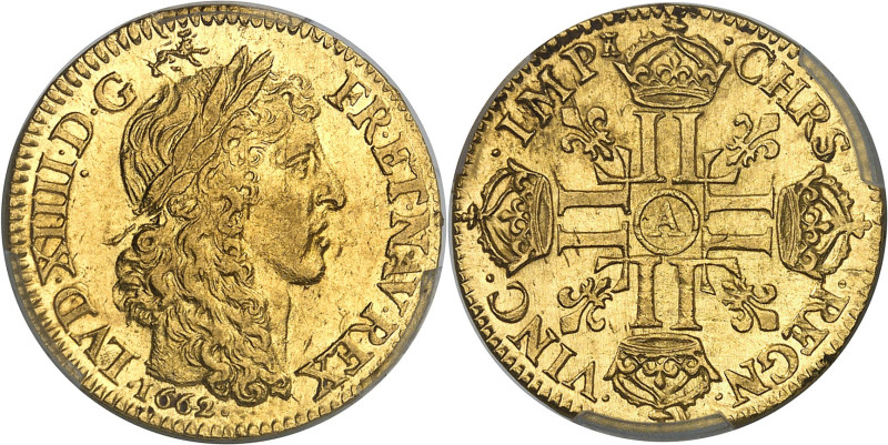 FRANCE / CAPÉTIENS - FRANCE / ROYAL
Louis XIV (1643-1715). Louis d’or juvénile l...