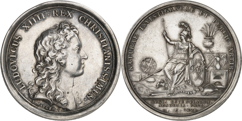 FRANCE / CAPÉTIENS - FRANCE / ROYAL
Louis XIV (1643-1715). Médaille, Fondaton de...