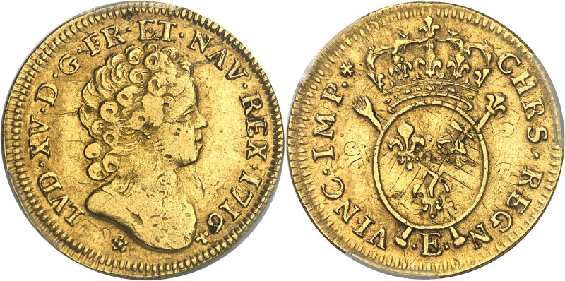 FRANCE / CAPÉTIENS - FRANCE / ROYAL
Louis XV (1715-1774). Louis d’or aux insigne...