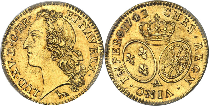 FRANCE / CAPÉTIENS - FRANCE / ROYAL
Louis XV (1715-1774). Louis d’or au bandeau ...