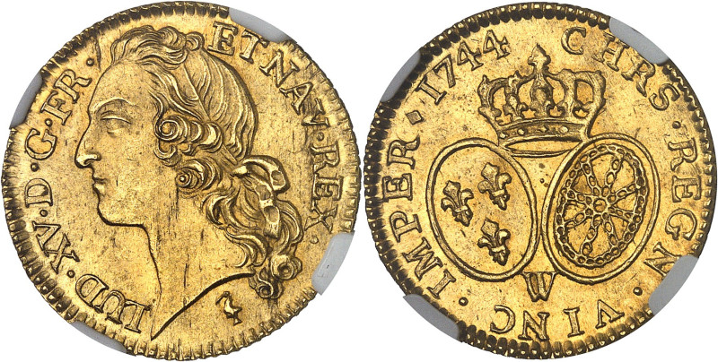 FRANCE / CAPÉTIENS - FRANCE / ROYAL
Louis XV (1715-1774). Louis d’or au bandeau ...