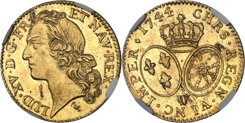 FRANCE / CAPÉTIENS - FRANCE / ROYAL
Louis XV (1715-1774). Louis d’or au bandeau ...