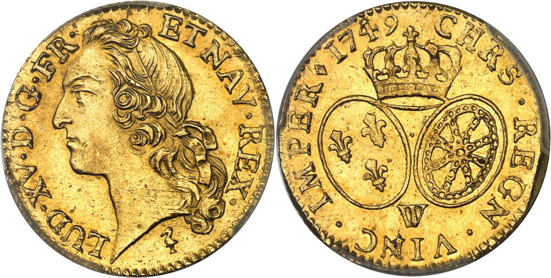 FRANCE / CAPÉTIENS - FRANCE / ROYAL
Louis XV (1715-1774). Louis d’or au bandeau ...