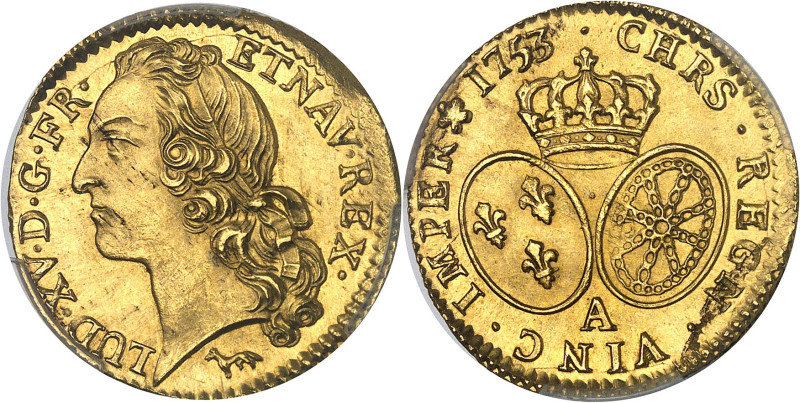 FRANCE / CAPÉTIENS - FRANCE / ROYAL
Louis XV (1715-1774). Louis d’or au bandeau ...