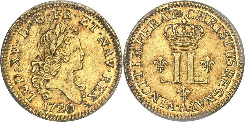 FRANCE / CAPÉTIENS - FRANCE / ROYAL
Louis XV (1715-1774). Louis d’or aux 2 L, fl...