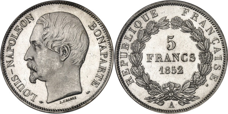 FRANCE - FRANCE
IIe République (1848-1852). 5 francs J. J. BARRE, 2e épreuve, tr...