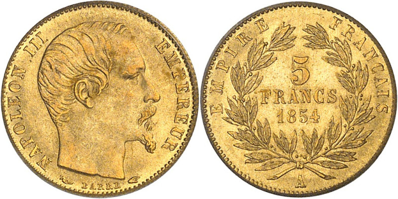 FRANCE - FRANCE
Second Empire / Napoléon III (1852-1870). 5 francs tête nue peti...