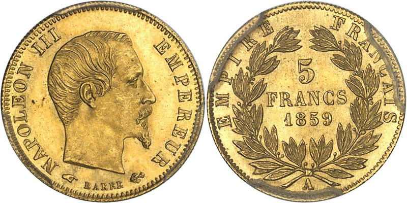 FRANCE - FRANCE
Second Empire / Napoléon III (1852-1870). 5 francs tête nue, gra...