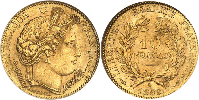 FRANCE - FRANCE
IIIe République (1870-1940). 10 francs Cérès 1899, A, Paris.
Av....