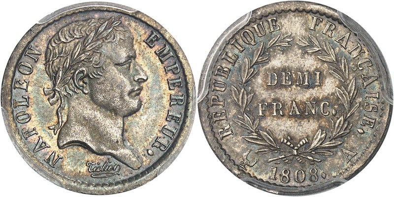 FRANCE - FRANCE
Premier Empire / Napoléon Ier (1804-1814). Demi-franc République...