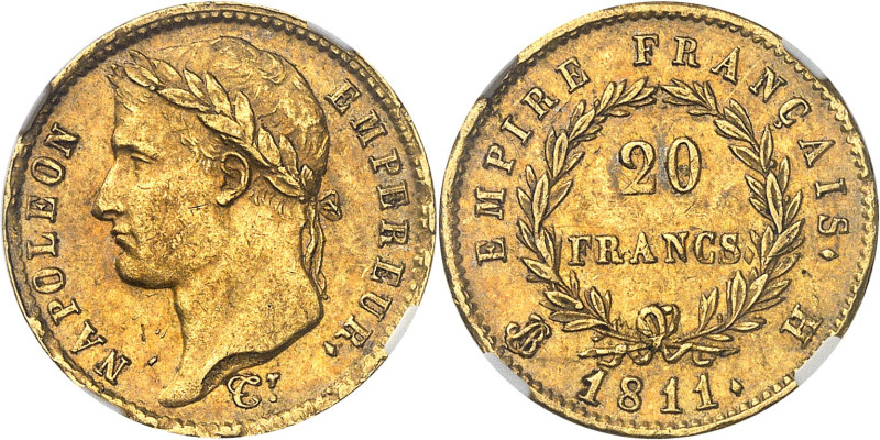 FRANCE - FRANCE
Premier Empire / Napoléon Ier (1804-1814). 20 francs Empire 1811...