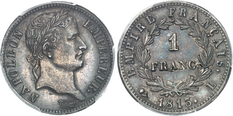 FRANCE - FRANCE
Premier Empire / Napoléon Ier (1804-1814). 1 franc Empire 1813, ...